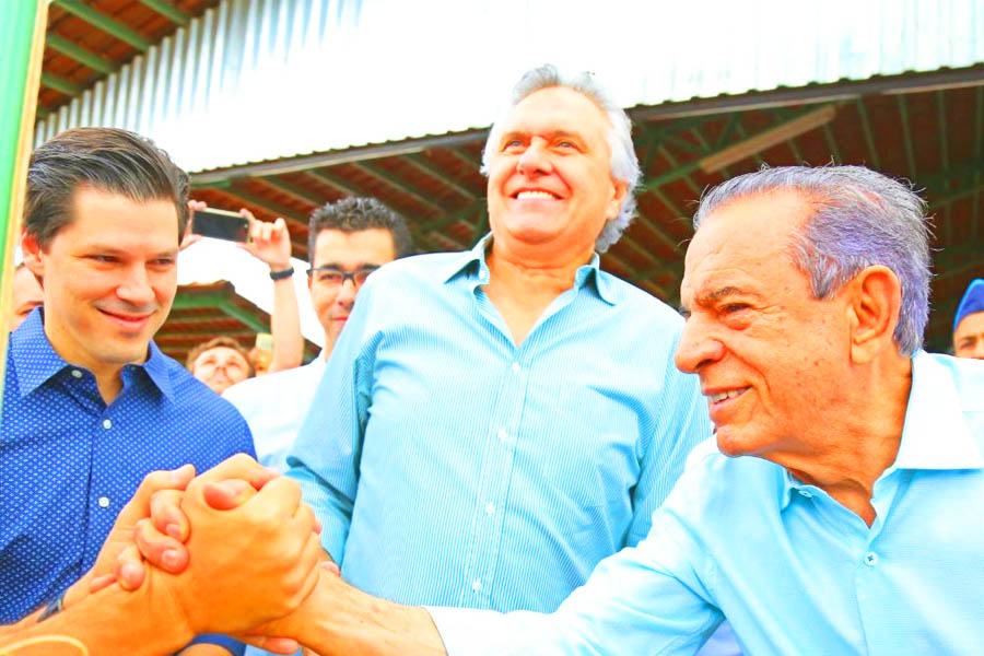 Daniel Vilela, Ronaldo Caiado e Iris Rezende | Foto: Jackson Rodrigues
