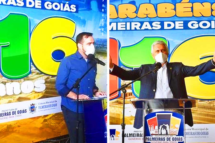 Gustavo Mendanha e Ronaldo Caiado | Foto: Montagem