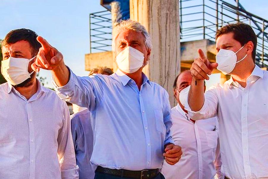 Daniel e Caiado viajam juntos para o interior e trocam elogios