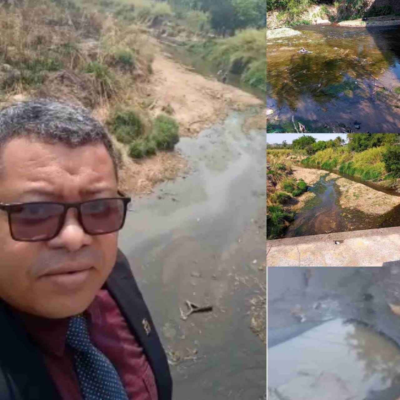 Vereador diz que BRK polui com esgoto córrego de Aparecida
