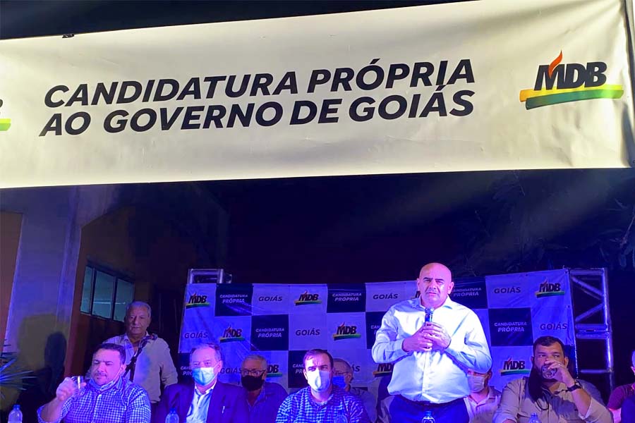 Reunião de emedebistas articulada pelo deputado estadual Paulo Cézar Martins em Goiânia | Foto: Reprodução