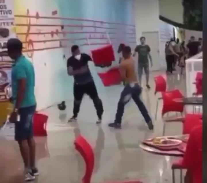 5 são detidos após briga e pancadaria generalizada em shopping de Aparecida