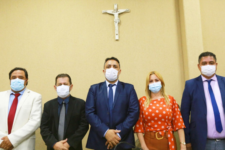 Leandro da Pamonharia, Gleison Flávio, André Fortaleza, Valéria Pettersen e Roberto Chaveiro | Foto: Marcelo Silva