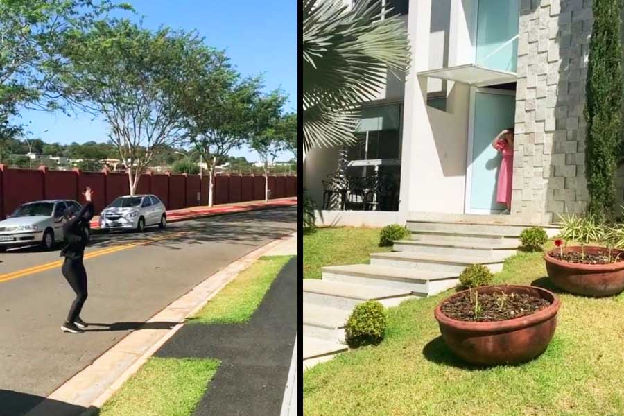 Cantora Maiara visitou casa de Marília Mendonça em condomínio de Goiânia como surpresa no aniversário de 25 anos da cantora | Foto: Reprodução