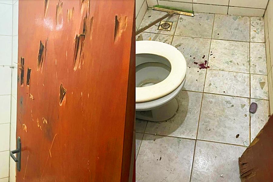 Marcado para morrer, homem se tranca no banheiro e sobrevive a disparos em Aparecida