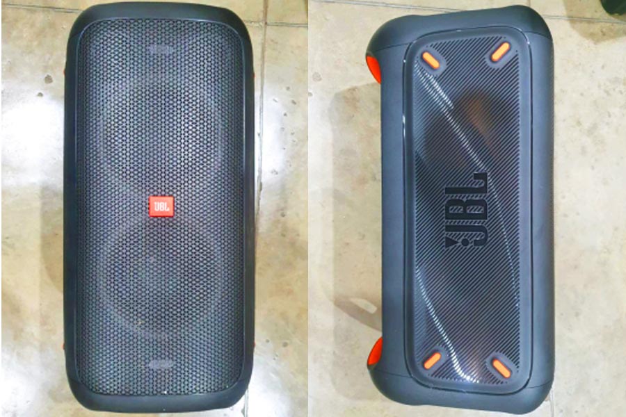 Caixa de som JBL encontrada com receptador | Foto: Divulgação / PMGO