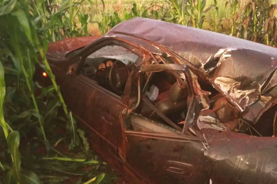 Colisão deixa 2 mortos e 4 feridos na GO-320 | Foto: Reprodução / TV Ahanguera
