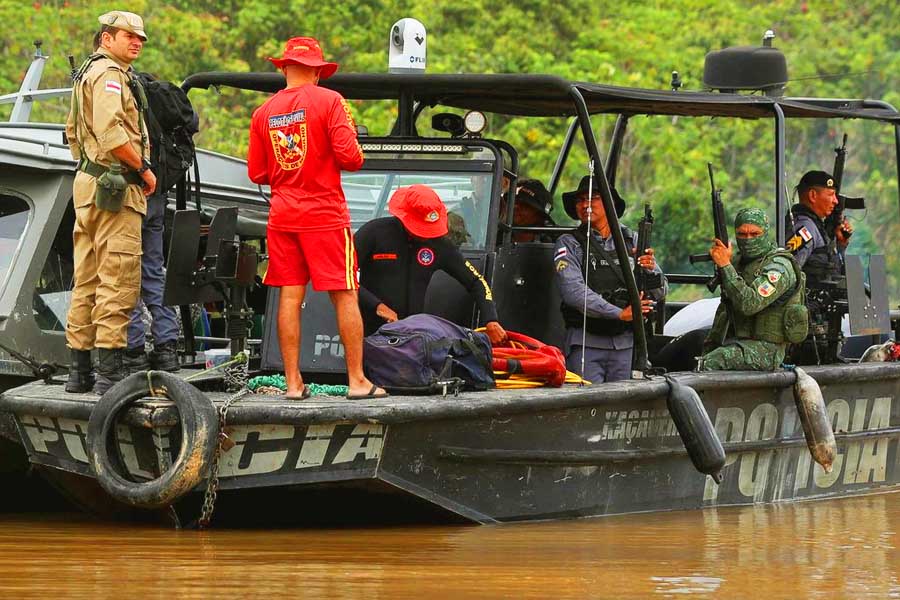 Lancha de Amarildo da Costa de Oliveira, suspeito do assassinato de Dom Phillips e Bruno Pereira na Amazônia | Foto: Agência Brasil