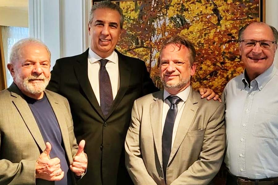 Lula, José Eliton, Fernando Tibúrcio e Geraldo Alckmin | Foto: Divulgação