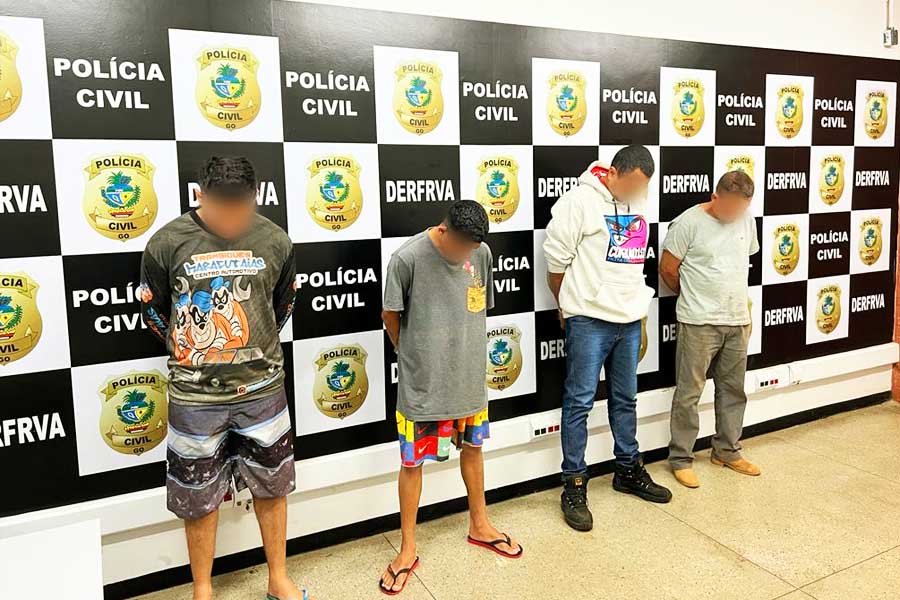 DERFRA deflagra Operação Betrug 2 e prende quatro pessoas envolvidas com furtos de motocicletas e posterior venda como se fossem veículos adquiridos em leilão | Foto: Divulgação / PCGO