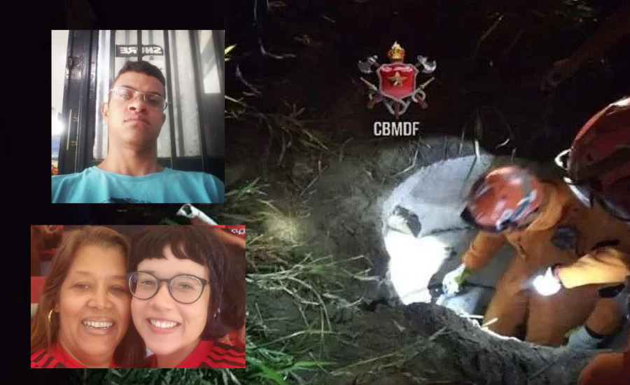 Força-tarefa suspeito que corpos encontrados são da ex-esposa de Marcos António, Cláudia Regina Marques de Oliveira, Ana Beatriz Marques de Oliveira e Thiago Gabriel Belchior | Foto: reprodução/CBM