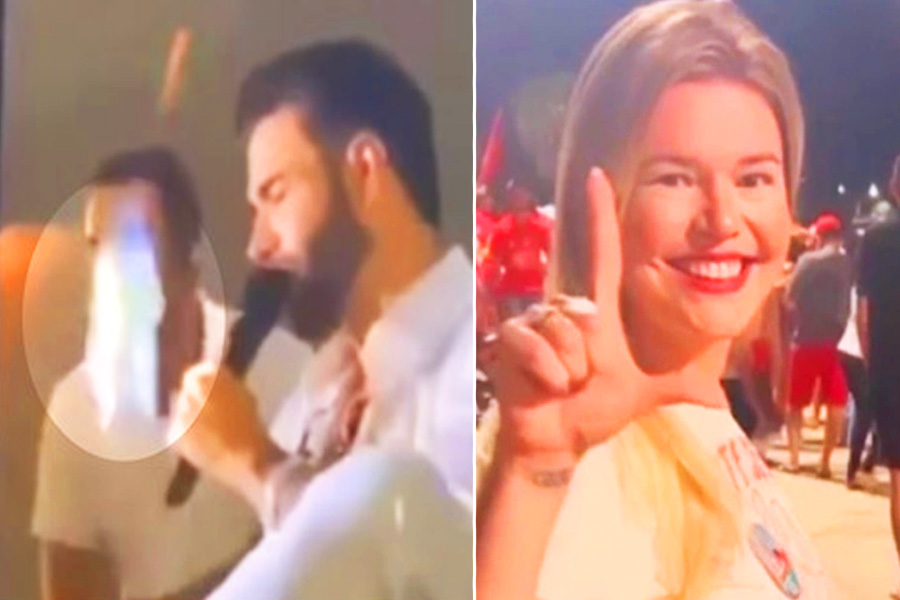 Gusttavo Lima expulsa mulher de show após garrafada e ela justifica que se indignou com declarações pró-Bolsonaro