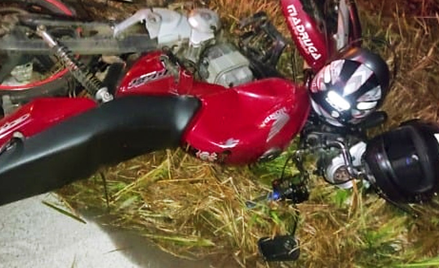 Motociclista morre e garupa tem fratura após colisão com carro no Polo Empresarial de Aparecida
