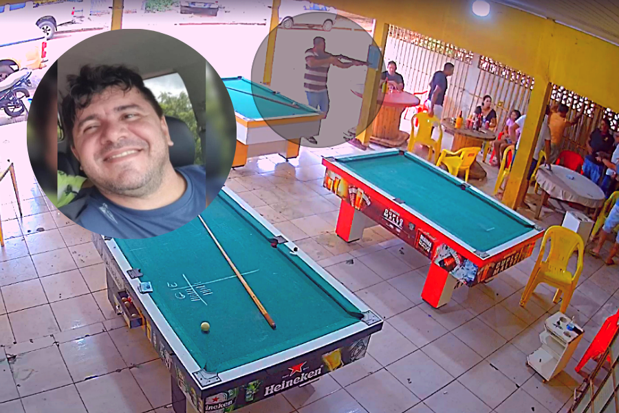 Vítima gostava apenas de assistir jogo de sinuca | Fotos: redes sociais/montagem Folha Z