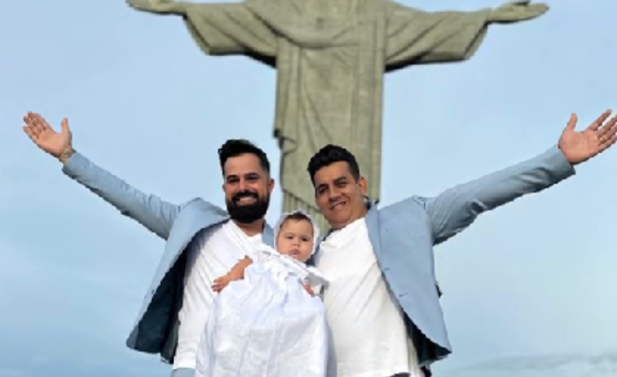 Empresários de Anápolis alugam e fecham Cristo Redentor para batizado do filho