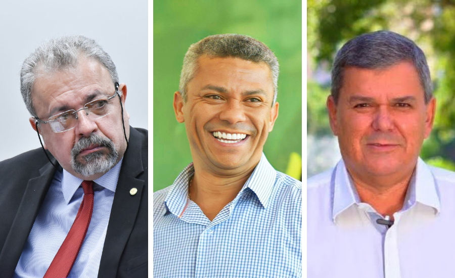 Elias Vaz, Denes Pereira e George Morais | Foto: Montagem / Reprodução