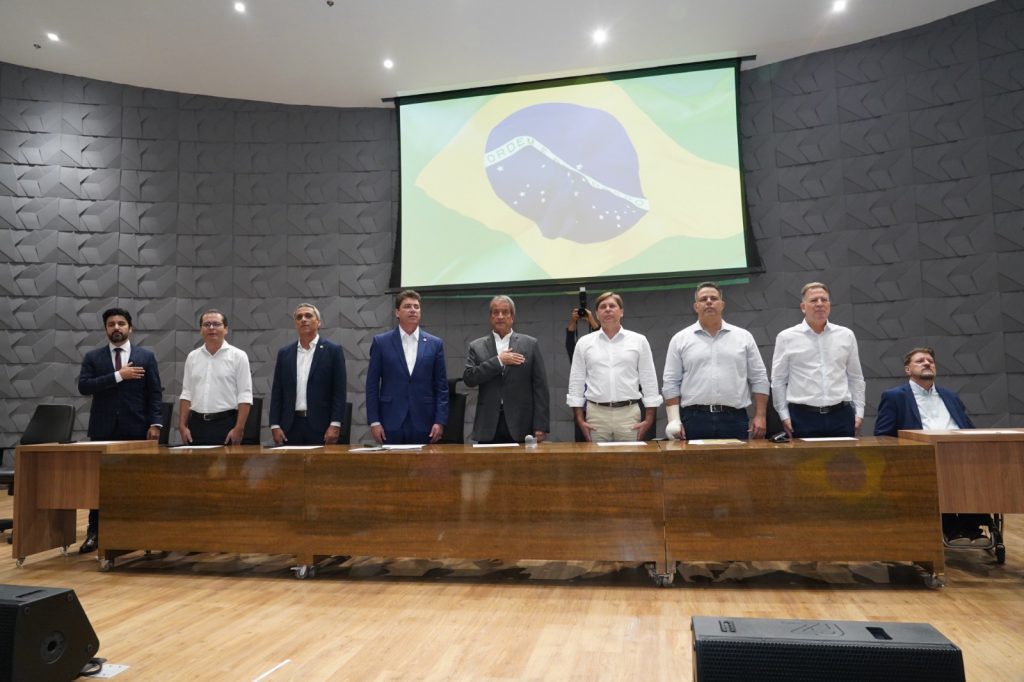 Líderes do PL prestigiam a posse de Gayer | Foto: Maycon Cardoso/Folha Z
