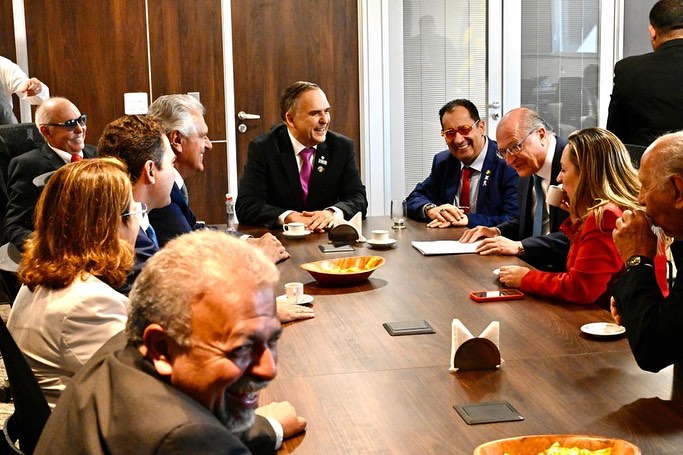 Em Goiânia, Alckmin se reuniu com Caiado e empresários da indústria, comércio e do agro