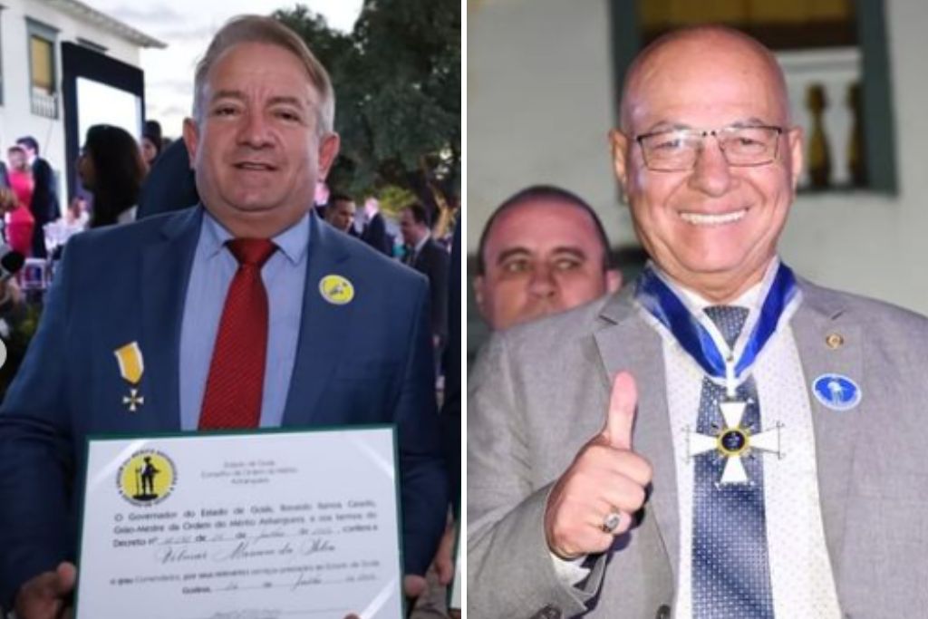 Vilmar e Professor, possíveis rivais nas eleições de 24, são homenageados na Cidade de Goiás