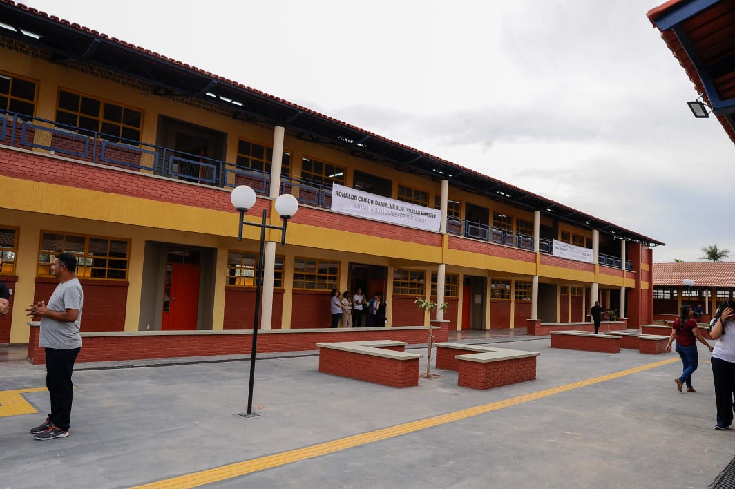 Escola Padrão Século XXI, em Aparecida de Goiânia, que recebeu investimentos de R$ 7,1 milhões | Foto: Lucas Diener/Secom