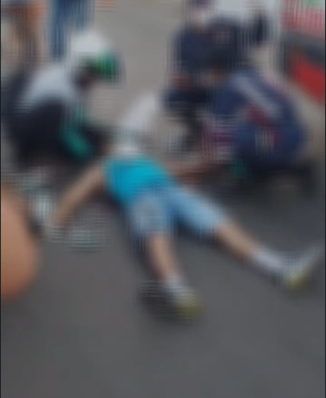 Motociclista vai parar na UTI de Aparecida após ter pescoço cortado por linha chilena