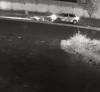 Imagens flagraram momento que indivíduo foi atingido pelo VW Gol | Foto: Reprodução