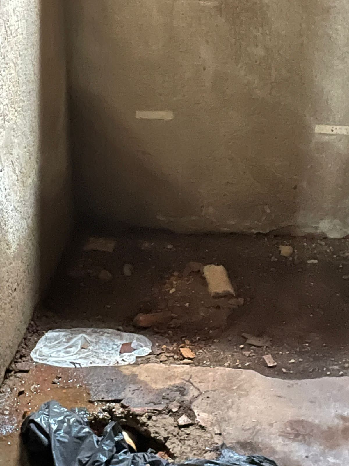 Casa repleta de sujeira e sem estrutura | Foto: Divulgação/PCGO
