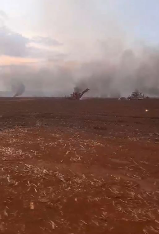 Área agrícola de cana foi destruída | Foto: Reprodução