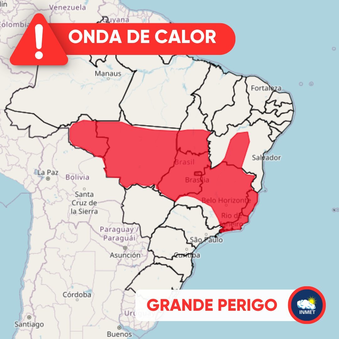 Alerta vermelho | Foto: Inmet