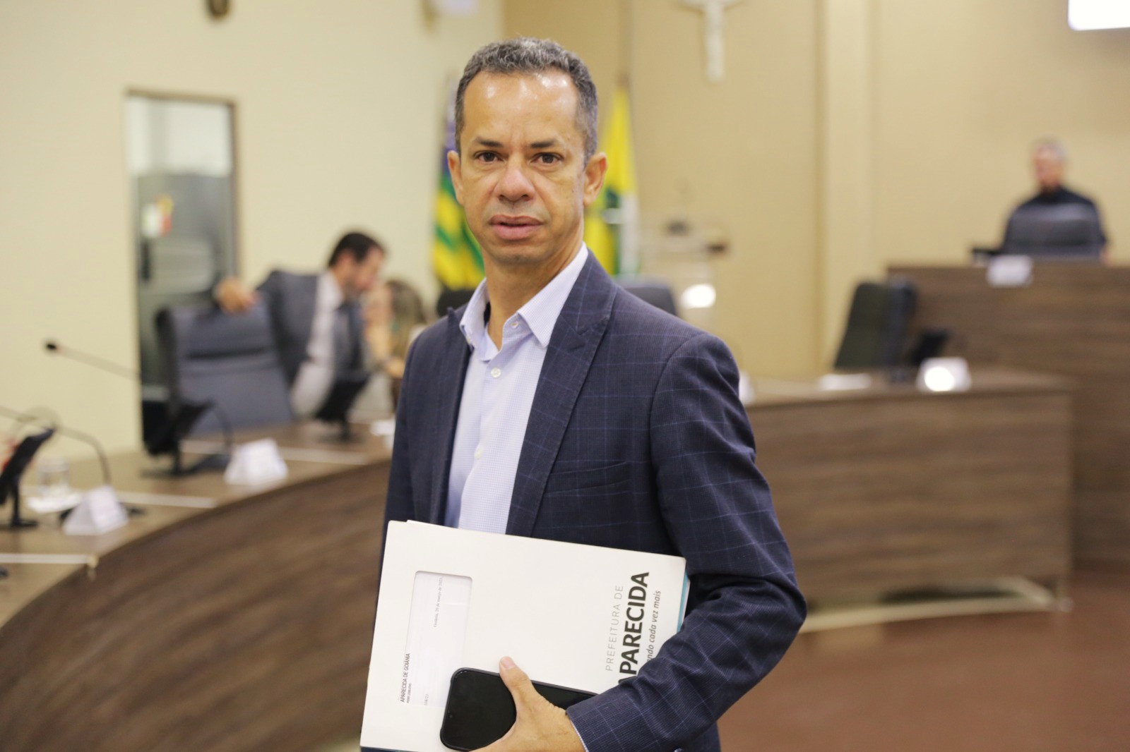 Vereador Isaac Martins, líder do prefeito na Câmara de Aparecida | Foto: Câmara de Aparecida de Goiânia