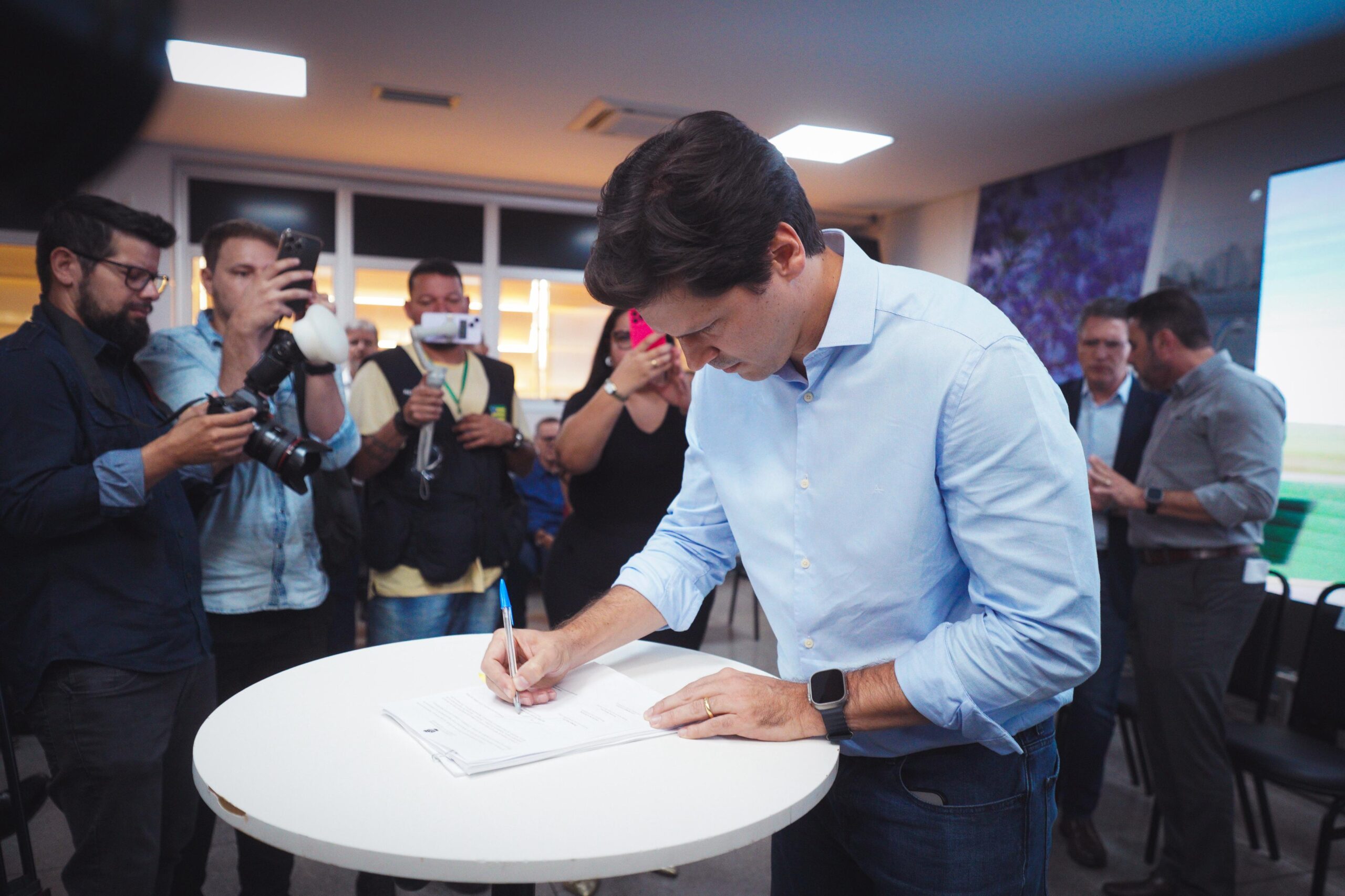 Daniel Vilela assinou ordem de serviço para obras do Dianot | Foto: Divulgação