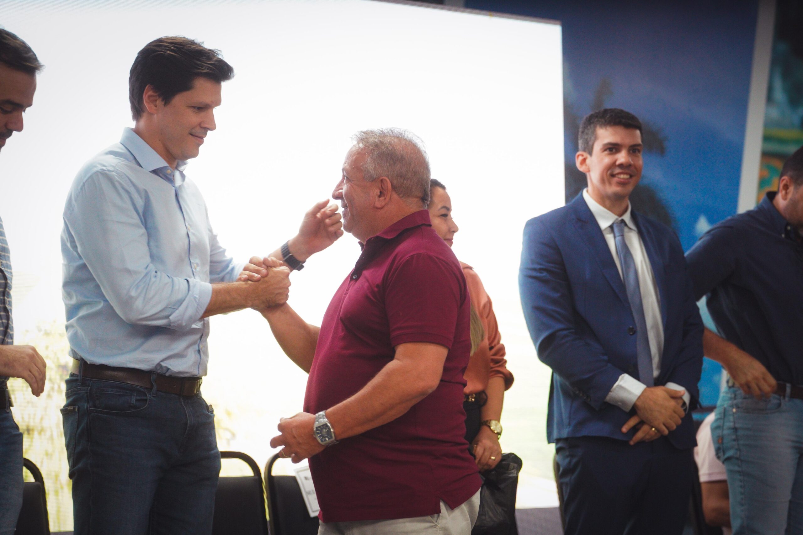 Daniel Vilela e Vilmar Mariano participaram de encontro que autoriza obras do Dianot | Foto: Divulgação