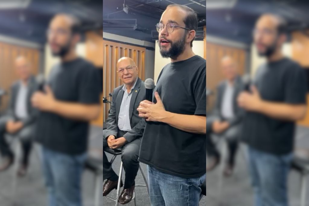 Fábio Sousa apresenta candidatura de Professor Alcides a lideranças evangélicas