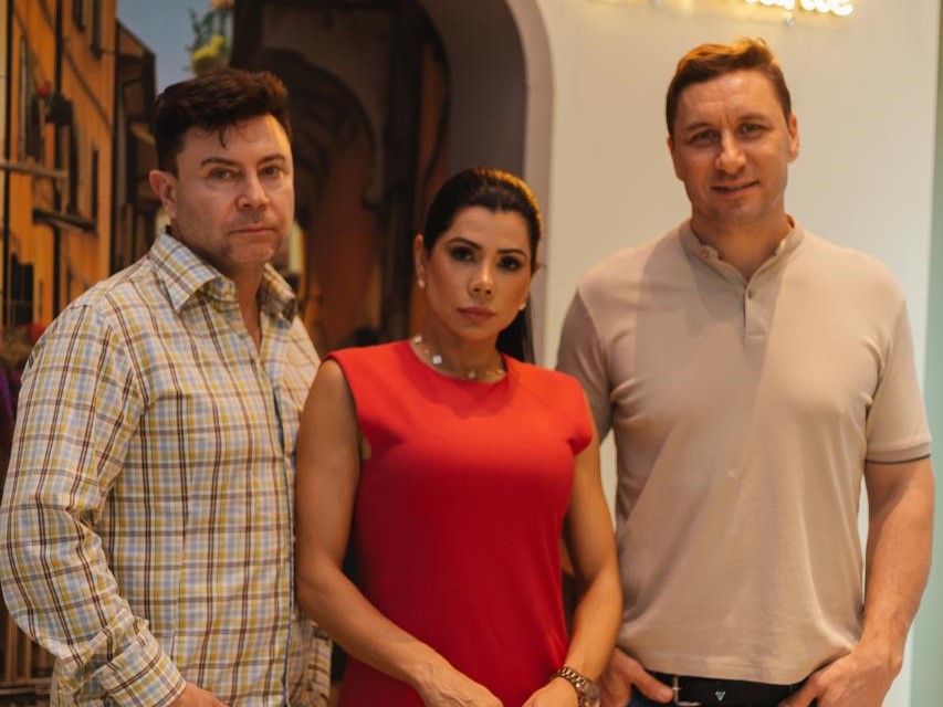 Sócios da Crema, Thaís Lopes, Andrea Raffaghello e Enrico Raffaghello | Foto: Divulgação