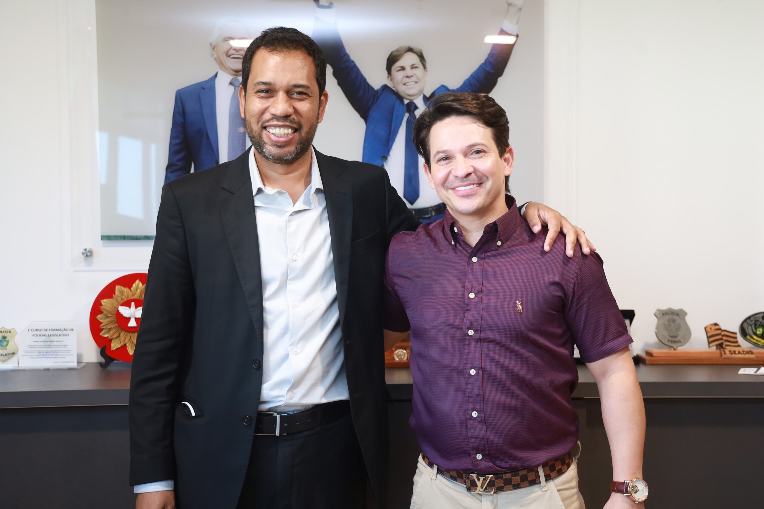 Jorge Dias e vice-presidente do PMB nacional, Sidclei Bernardo | Foto: Divulgação