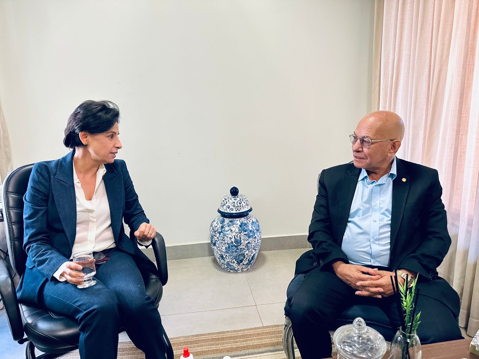 Ana Paula Rezende recebeu visita de Professor Alcides | Foto: Foto: Valdemy Teixeira