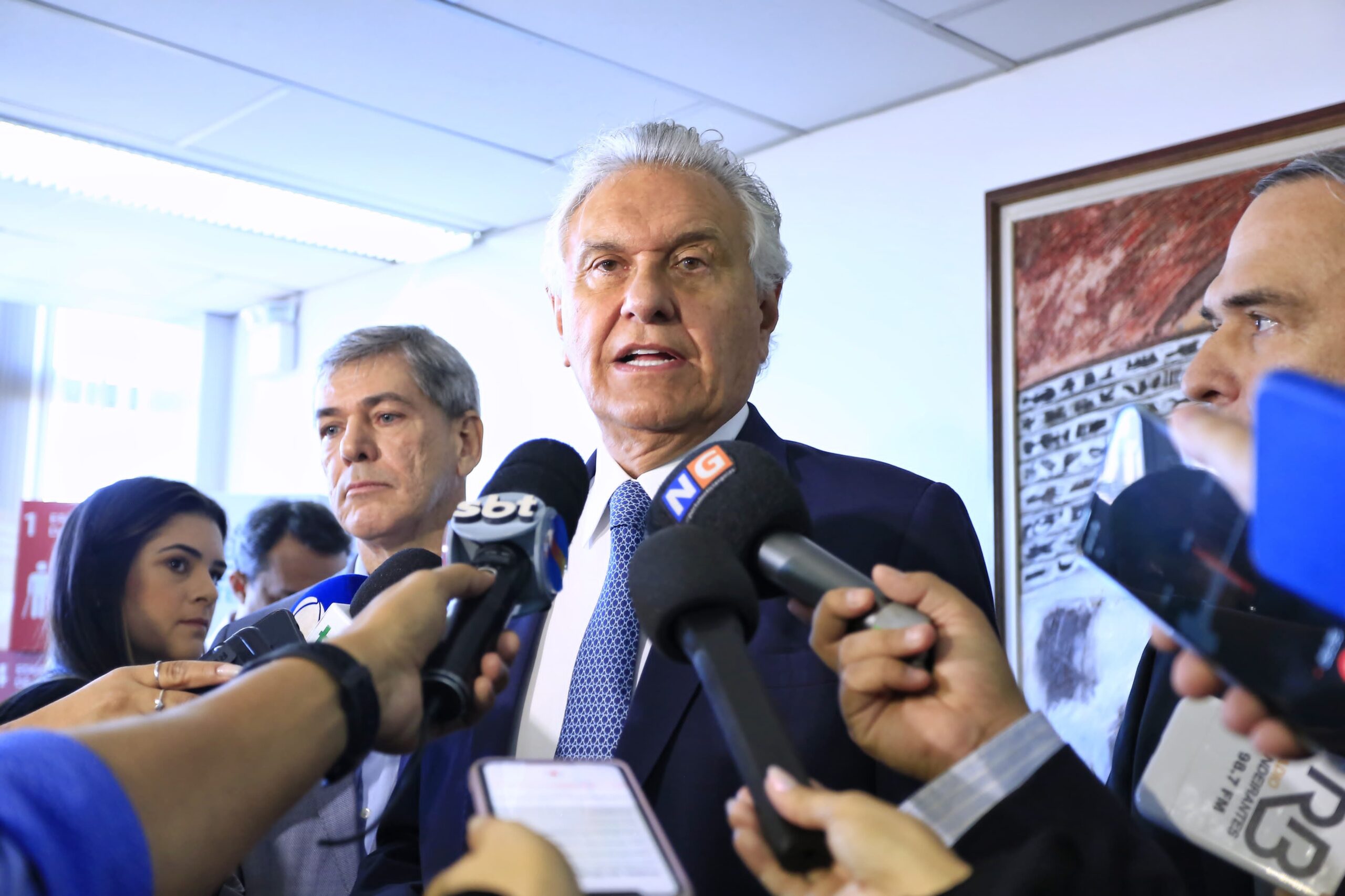 Caiado não confirma apoio a Vilmar e diz que busca convergência: 'Vamos nos ater às pesquisas'