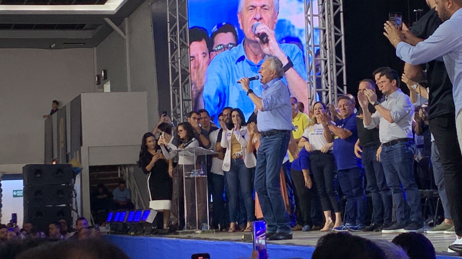 Ronaldo Caiado discursa em evento do União Brasil | Foto: Dayrel Godin