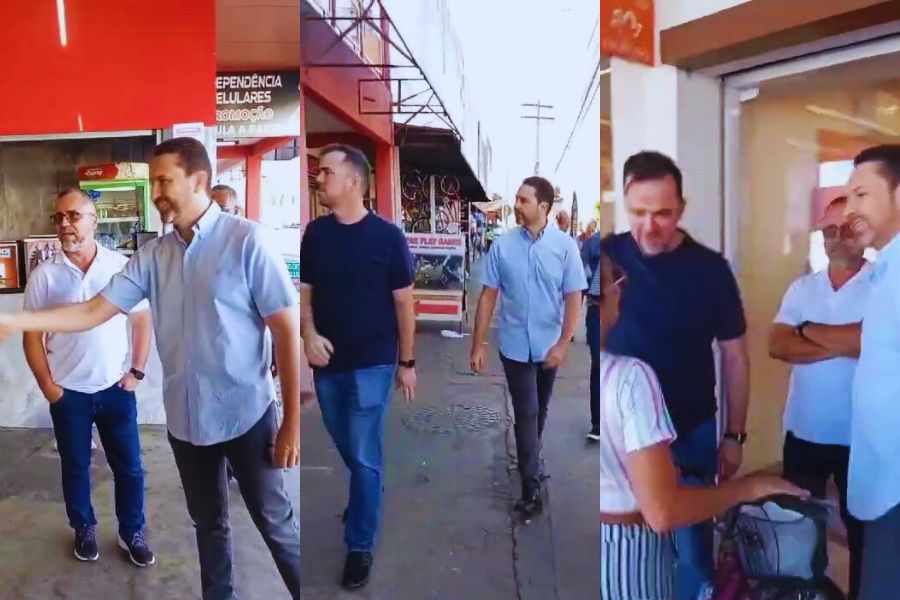 Leandro Vilela e Gustavo Mendanha visitaram Cidade Livre | Foto: Reprodução/Instagram