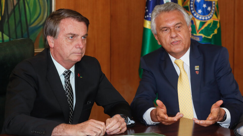 Jair Bolsonaro e Ronaldo Caiado | Foto: Isac Nóbrega/PR