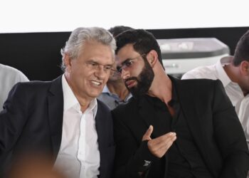 cantor Gusttavo Lima (sem partido) confirmou presença no lançamento da pré-campanha do governador de Goiás, Ronaldo Caiado (União Brasil), à Presidência da República.