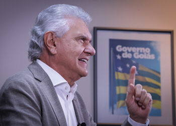 Ronaldo Caiado no Palácio Pedro Ludovico | Foto: Wesley Costa / Governo de Goiás