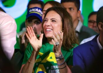 Gracinha Caiado durante evento de lançamento de pré-campanha  | Crédito: Comunicação Gracinha