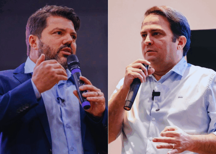 Prefeito Márcio Correa e o ex-prefeito Roberto Naves | Foto: Reprodução