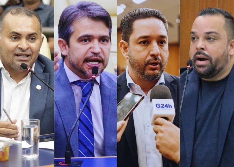 Ronilson, Henrique, Thialu e Geverson | Foto: Câmara de Goiânia