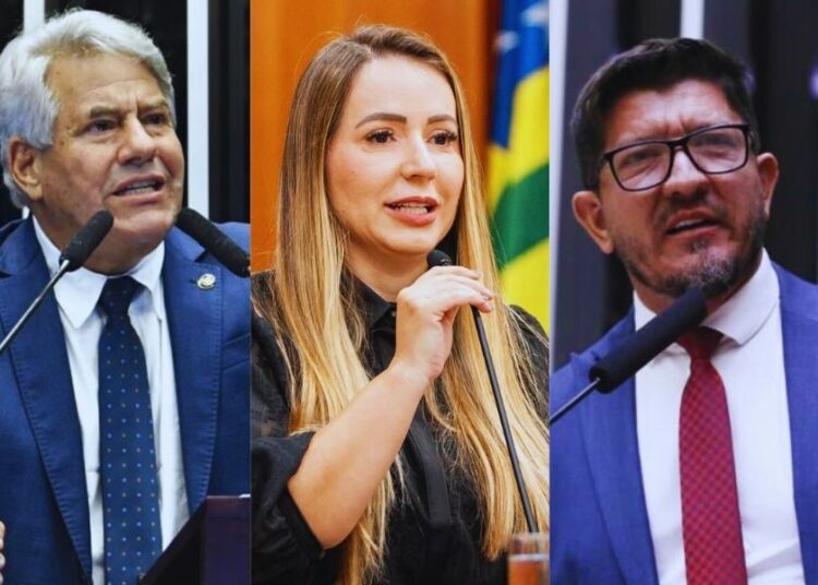 Luiz do Carmo, Leia Klébia e Glaustin | Foto: Reprodução