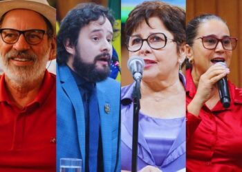 Delúbio, Valério, Bia e Kátia | Foto: Reprodução